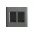 CONJ 2 INTERRUPTORES SIMPLES + 2 TOMADAS 10A 4X4 GIZ TITÂNIO COM GRAFITE TRAMONTINA - comprar online