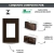 CONJ 1 INTERRUPTOR SIMPLES + 2 TOMADAS 20A RECTA SATIN CHOCOLATE BLUX 4X2 na internet