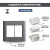CONJ 2 INTERRUPTORES SIMPLES + 2 TOMADAS 10A 4X4 GIZ TITÂNIO COM BRANCO TRAMONTINA na internet