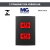 CONJ 4X2 2 TOMADAS 20A VERMELHA 2P+T CLEAN EBONY PRETO FOSCO MARGIRIUS na internet