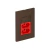 CONJ 1 INTERRUPTOR SIMPLES + 2 TOMADAS 20A VERMELHA RECTA SATIN CHOCOLATE BLUX 4X2 - comprar online