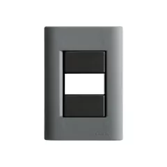 PLACA 1 POSTO 4X2 LIZ TITÂNIO COM GRAFITE TRAMONTINA - comprar online