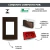 CONJ 1 INTERRUPTOR SIMPLES + 2 TOMADAS 20A VERMELHA RECTA SATIN CHOCOLATE BLUX 4X2 na internet