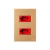 CONJ 2 TOMADAS 20A VERMELHA 2P+T 250V RECTA SATIN OURO NOBRE BLUX 4X2 - comprar online