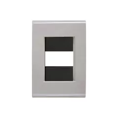 PLACA 4X2 1 POSTO LIZ FENDI COM GRAFITE TRAMONTINA - comprar online