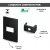 PLACA FURO RECTA SATIN 4X2 BLACK BLUX 4X2 na internet