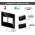 CONJ 2 INTERRUPTORES SIMPLES + 2 TOMADAS 20A RECTA GLOSS BLACK BLUX 4X4 na internet