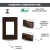 CONJ 1 INTERRUPTOR PARALELO + 2 TOMADAS 10A RECTA SATIN CHOCOLATE BLUX 4X2 na internet