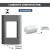 CJ PLACA 2 POSTOS 4X2 GIZ TITÂNIO COM BRANCO TRAMONTINA na internet