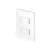 CONJ 1 INTERRUPTOR SIMPLES + 1 INTERRUPTOR PARALELO RECTA GLOSS BRANCA BLUX 4X2 - comprar online