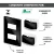CONJ 1 INTERRUPTOR SIMPLES + 1 INTERRUPTOR PARALELO RECTA GLOSS BLACK BLUX 4X2 na internet