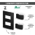 CONJ 1 INTERRUPTOR SIMPLES + 1 INTERRUPTOR PARALELO RECTA SATIN BLACK BLUX 4X2 na internet