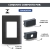 PLACA FURO 4X2 LIZ BLACK COM GRAFITE TRAMONTINA na internet