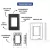 CJ 1 INTERRUPTOR PARALELO + 2 TOMADAS DE 20A GIZ BLACK COM GRAFITE TRAMONTINA - SOS MATERIAIS