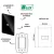 PLACA FURO 4X2 RECTA GLOSS BLACK BLUX - SOS MATERIAIS