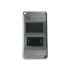 TAMPA CONDULETE 1'' TIPO X COM 1 INTERRUPTOR SIMPLES + 1 INTERRUPTOR PARALELO LIZ GRAFITE TRAMONTINA - comprar online