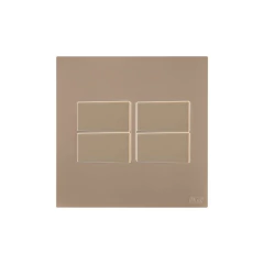 CONJ 4 INTERRUPTORES PARALELO RECTA SATIN FENDI BLUX 4X4 - comprar online