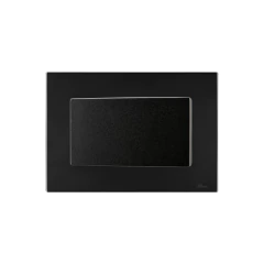 CONJ MÓVEIS 1 INTERRUPTOR SIMPLES RECTA SATIN BLACK BLUX - comprar online