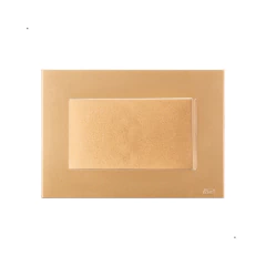 CONJ MÓVEIS 1 INTERRUPTOR SIMPLES RECTA SATIN OURO NOBRE BLUX - comprar online
