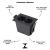 DOWNLIGHT EMBUTIR POWERUS 35° 4W 3000K IRC>90 PRETO na internet