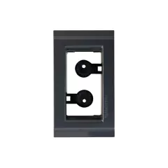 PLACA 1 POSTO COM SUPORTE PARA EMBUTIR EM MOVEIS LIZ GRAFITE TRAMONTINA - comprar online