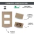 CONJ 1 INTERRUPTOR SIMPLES + 1 TOMADA 10A RECTA SATIN FENDI BLUX 4X2 na internet