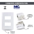 CONJ 4X2 1 INTERRUPTOR SIMPLES + 1 TOMADA 10A LINHA SLEEK MARGIRIUS - SOS MATERIAIS