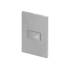 CONJ 1 PULSADOR CAMPAINHA RECTA SATIN PRATA BLUX 4X2 - comprar online