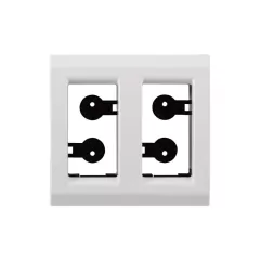 PLACA 2 POSTOS COM SUPORTE PARA EMBUTIR EM MOVEIS LIZ BRANCA TRAMONTINA - comprar online
