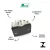 MODULO RECTA SATIN INTERRUPTOR BIPOLAR SIMPLES BLACK BLUX na internet