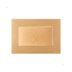 CONJ MÓVEIS 1 INTERRUPTOR PARALELO RECTA SATIN OURO NOBRE BLUX - comprar online