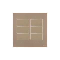 CONJ 6 INTERRUPTORES PARALELO RECTA SATIN FENDI BLUX 4X4 - comprar online
