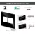CONJ 2 INTERRUPTORES PARALELO + 2 TOMADAS 20A RECTA GLOSS BLACK BLUX 4X4 na internet