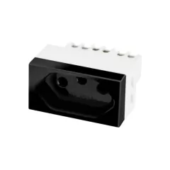 MODULO TOMADA 20A RECTA GLOSS BLACK BLUX