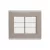 CONJ PLACA CEGA 4X4 LIZ FENDI COM BRANCO TRAMONTINA - comprar online