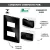CONJ 1 INTERRUPTOR SIMPLES + 1 TOMADA 20A RECTA GLOSS BLACK BLUX 4X2 na internet