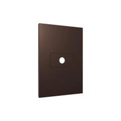 PLACA TAMPA FURO 4X2 RECTA SATIN CHOCOLATE BLUX - comprar online
