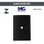PLACA TAMPA FURO 4X2 COM SUPORTE CLEAN EBONY PRETO FOSCO MARGIRIUS na internet