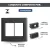 CONJ PLACA 1 FURO 4X4 GIZ BLACK COM GRAFITE TRAMONTINA na internet