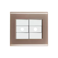 CONJ PLACA 2 FUROS 4X4 LIZ OURO VELHO COM BRANCO TRAMONTINA - comprar online