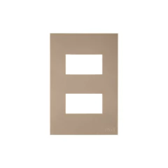 PLACA 4X2 DE 2 POSTOS AFASTADOS RECTA SATIN FENDI BLUX - comprar online
