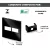 PLACA 2 FURO 4X4 RECTA GLOSS BLACK BLUX na internet