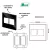 CONJ 2 INTERRUPTORES SIMPLES + 2 TOMADAS 10A RECTA GLOSS BLACK BLUX 4X4 - SOS MATERIAIS