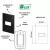 PLACA 1 POSTO HORIZONTAL RECTA SATIN 4X2 BLACK BLUX na internet