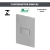 CONJ 1 INTERRUPTOR SIMPLES RECTA SATIN PRATA BLUX 4X2 na internet