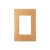 PLACA 4X2 DE 3 POSTOS RECTA SATIN OURO NOBRE BLUX - comprar online