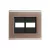 PLACA 4X4 DE 2 POSTOS LIZ OURO VELHO COM GRAFITE TRAMONTINA - comprar online