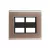 PLACA 4X4 DE 4 POSTOS LIZ OURO VELHO COM GRAFITE TRAMONTINA - comprar online