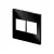 PLACA 4X4 4 POSTOS RECTA GLOSS BLACK BLUX - comprar online