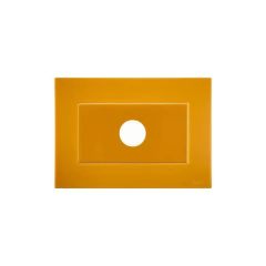 CONJ MÓVEIS PLACA 1 FURO RECTA SATIN MOSTARDA BLUX - comprar online